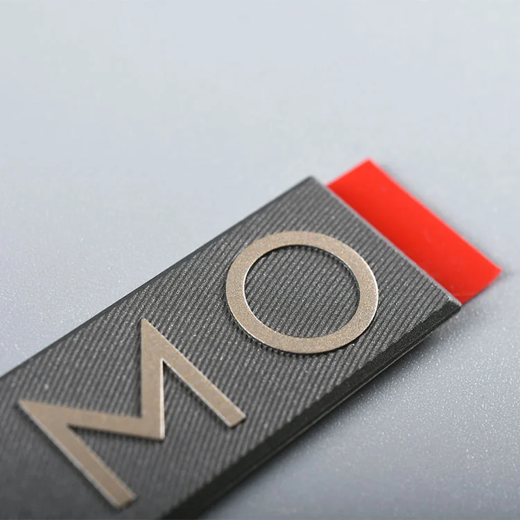 Elektroforming af nikkel metal klistermærke logo etiket