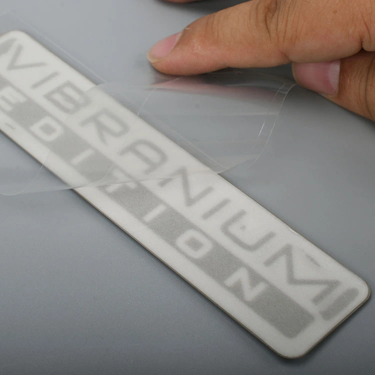 Elektroform metaletiket nikkel logo klistermærke