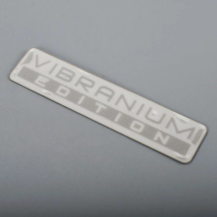 Elektroform metaletiket nikkel logo klistermærke