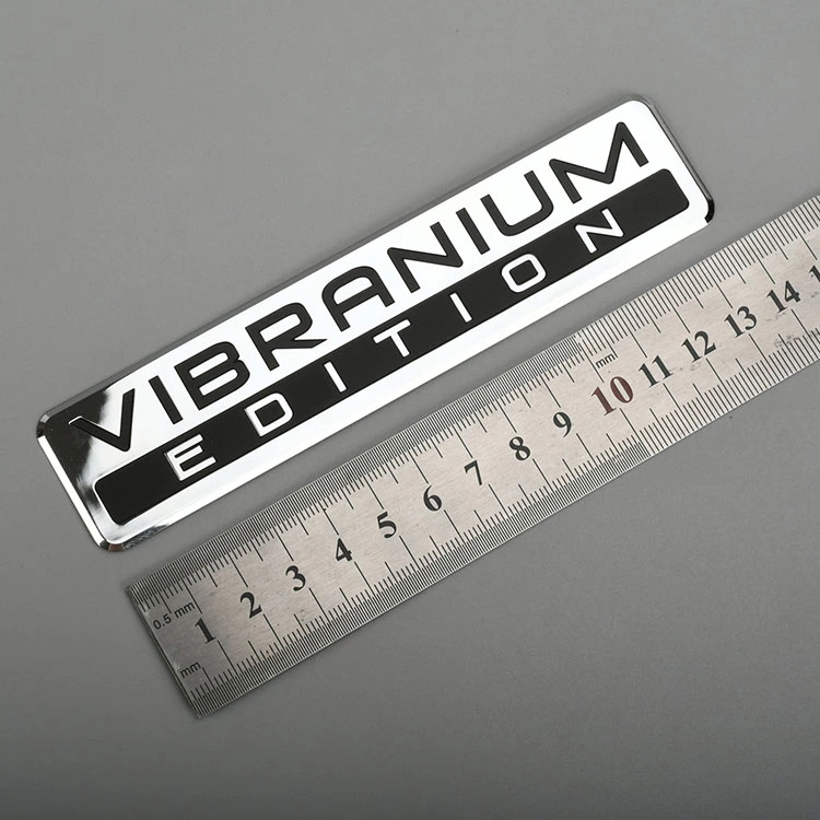 Elektroform metaletiket nikkel logo klistermærke