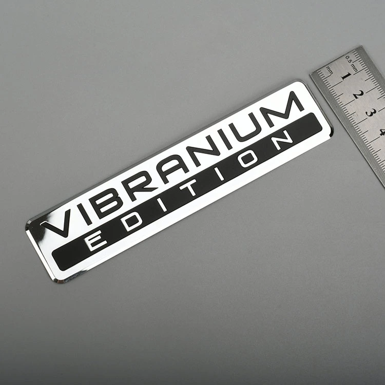 Elektroform metaletiket nikkel logo klistermærke