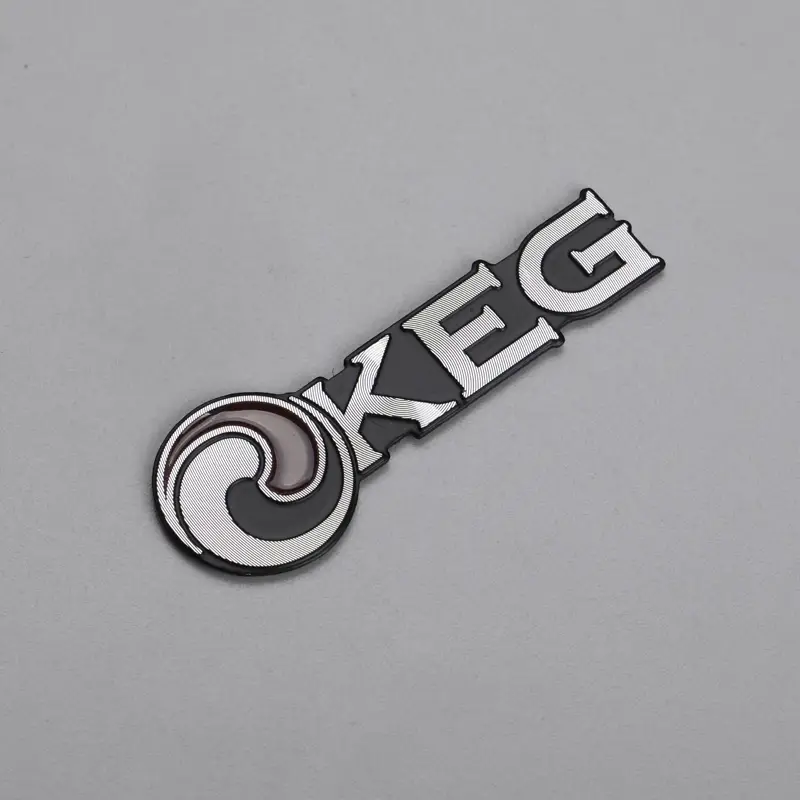 3D aluminium label