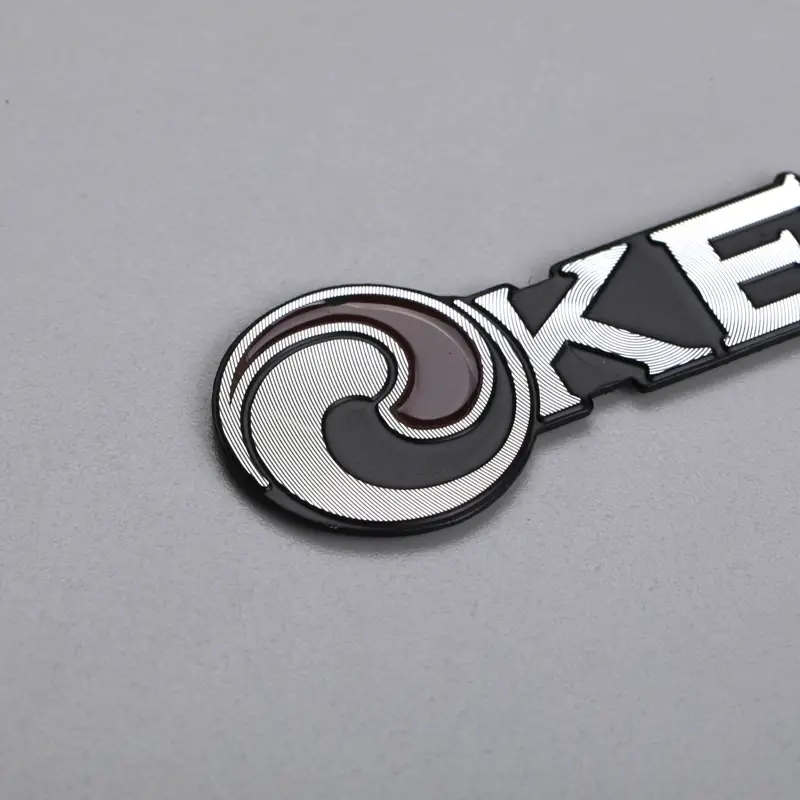 3D aluminium label