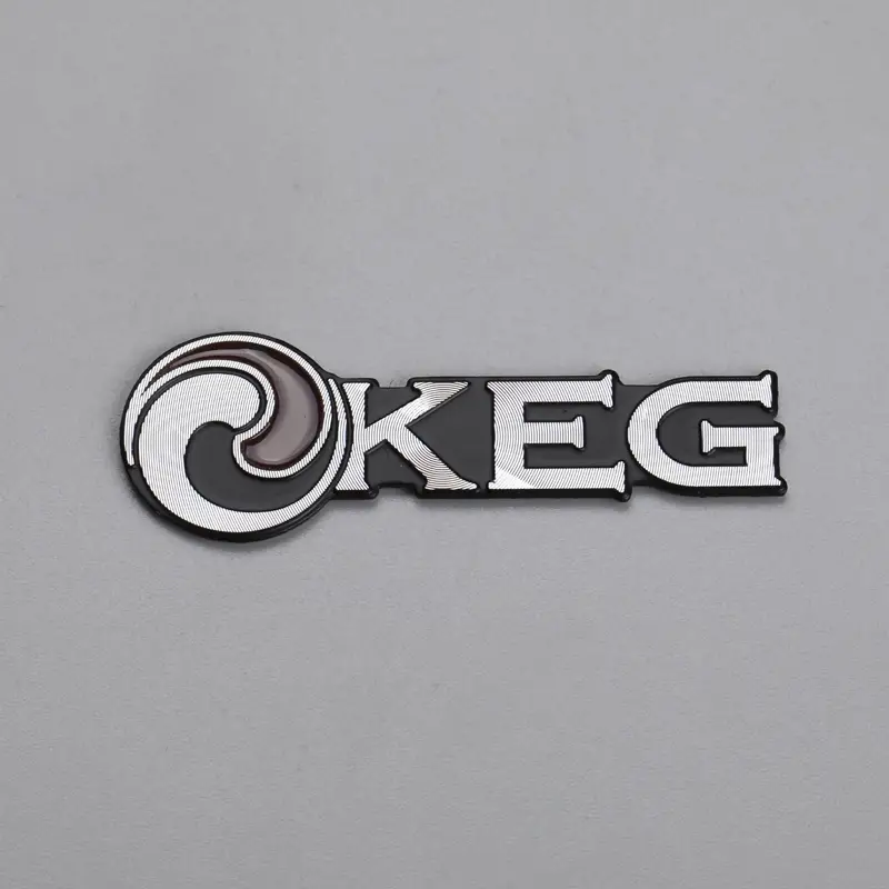 3D aluminium label