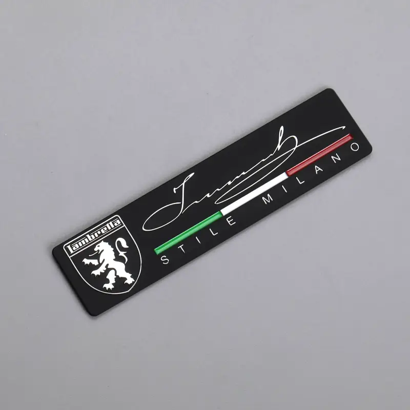 3D metal nikkel etiket