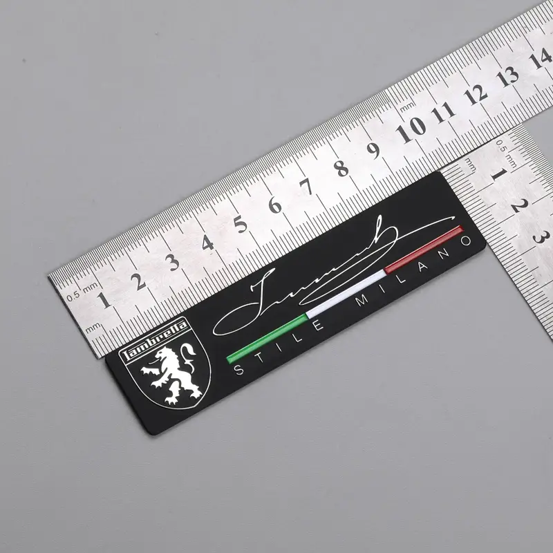 3D metal nikkel etiket