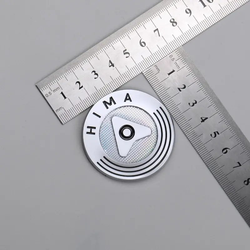 3D Metal Nikkel Sticker