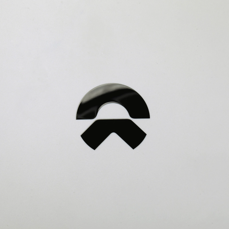 3D Nikkel Klistermærke Krom Sort Bilemblem Logo