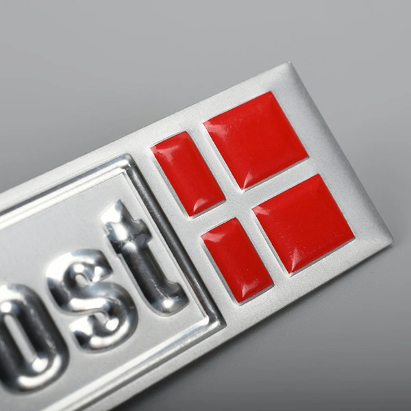 Metalnavneplade aluminiumsmærke