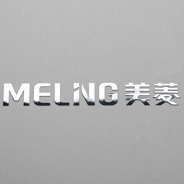 Tilpasbare metalklistermærker Nikkel skinnende varmebestandigt logo