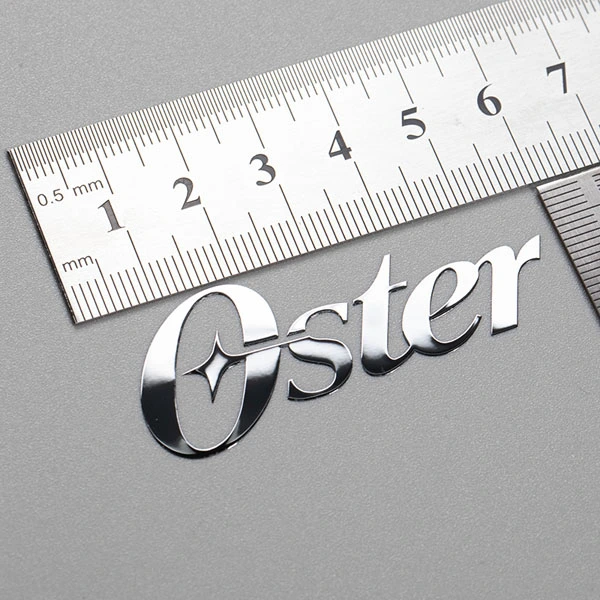 Brugerdefineret Metal Transfer Label Sticker Elektroformende Metal Nikkel Logo