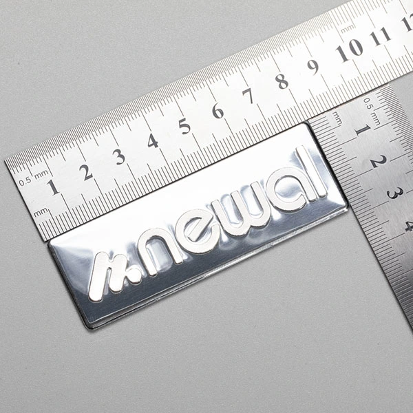 Logo aluminium klistermærke