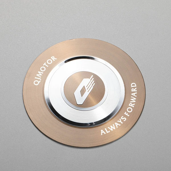 3D aluminium klistermærke