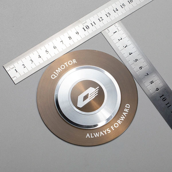 3D aluminium klistermærke