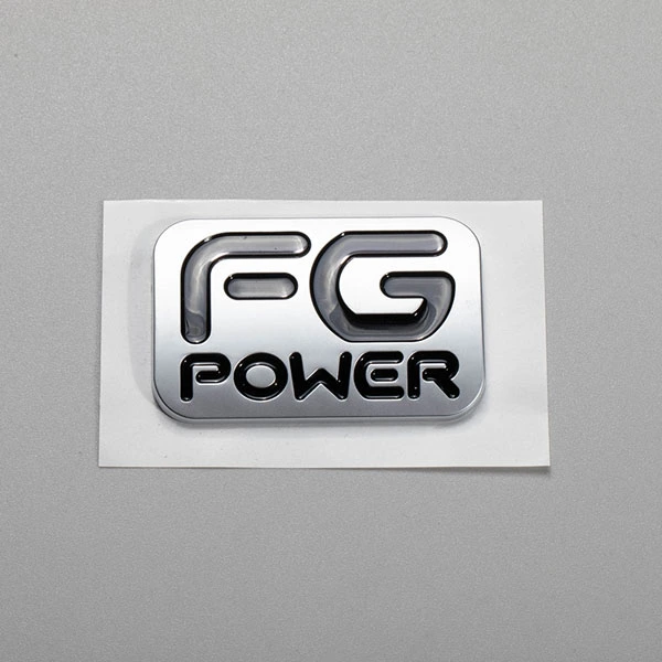 Brugerdefineret design Abs plastik krom elektroplade bil navneskilt logo fladt bogstav mat 3d bil badge emblem