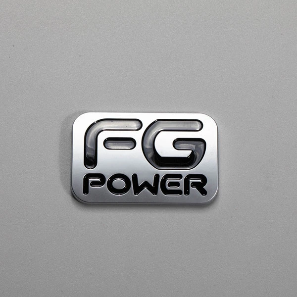 Brugerdefineret design Abs plastik krom elektroplade bil navneskilt logo fladt bogstav mat 3d bil badge emblem