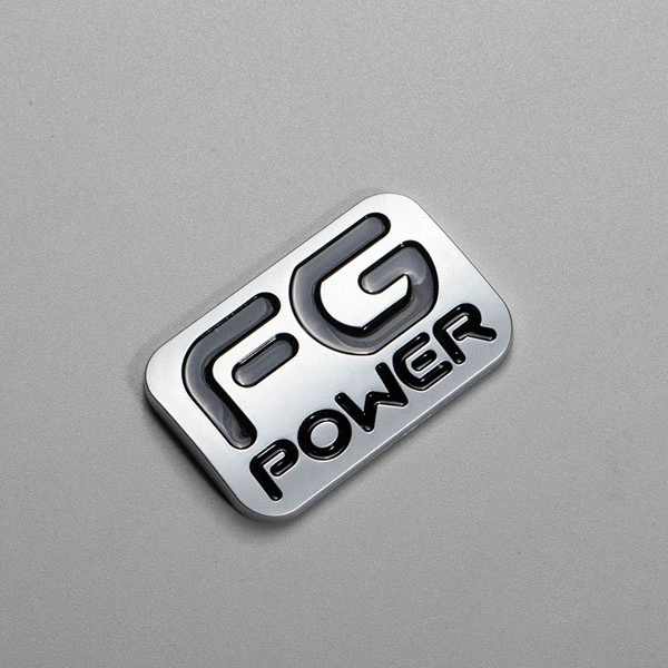Brugerdefineret design Abs plastik krom elektroplade bil navneskilt logo fladt bogstav mat 3d bil badge emblem