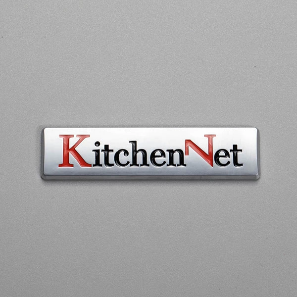 Producent Brugerdefineret ABS Plast Letter Emblem Sticker Specialiseret køleskab Dekorative Emblems