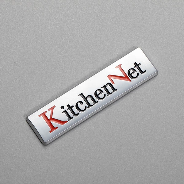 Producent Brugerdefineret ABS Plast Letter Emblem Sticker Specialiseret køleskab Dekorative Emblems