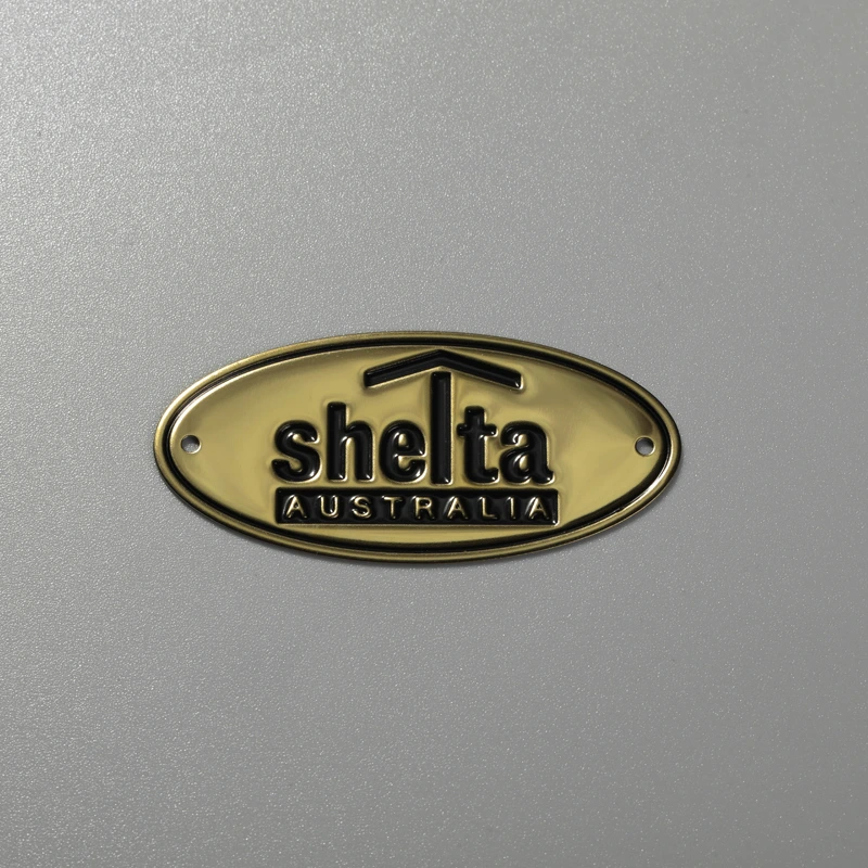 Brugerdefineret navneskilt rustfrit stål aluminium messing logo