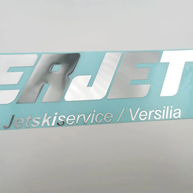 Metal nikkel logo etiket klistermærke
