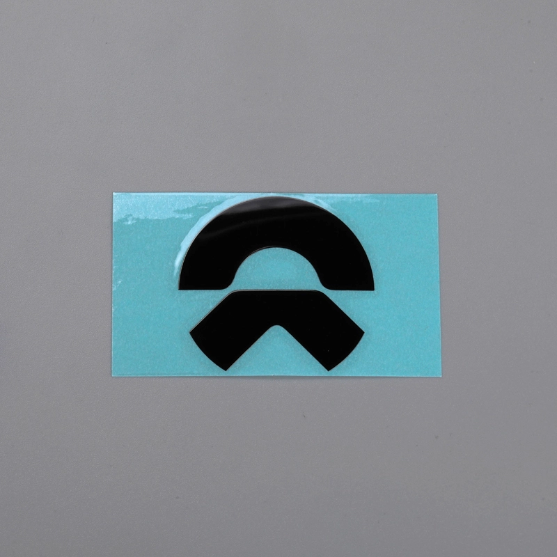 3D Nikkel Klistermærke Krom Sort Bilemblem Logo