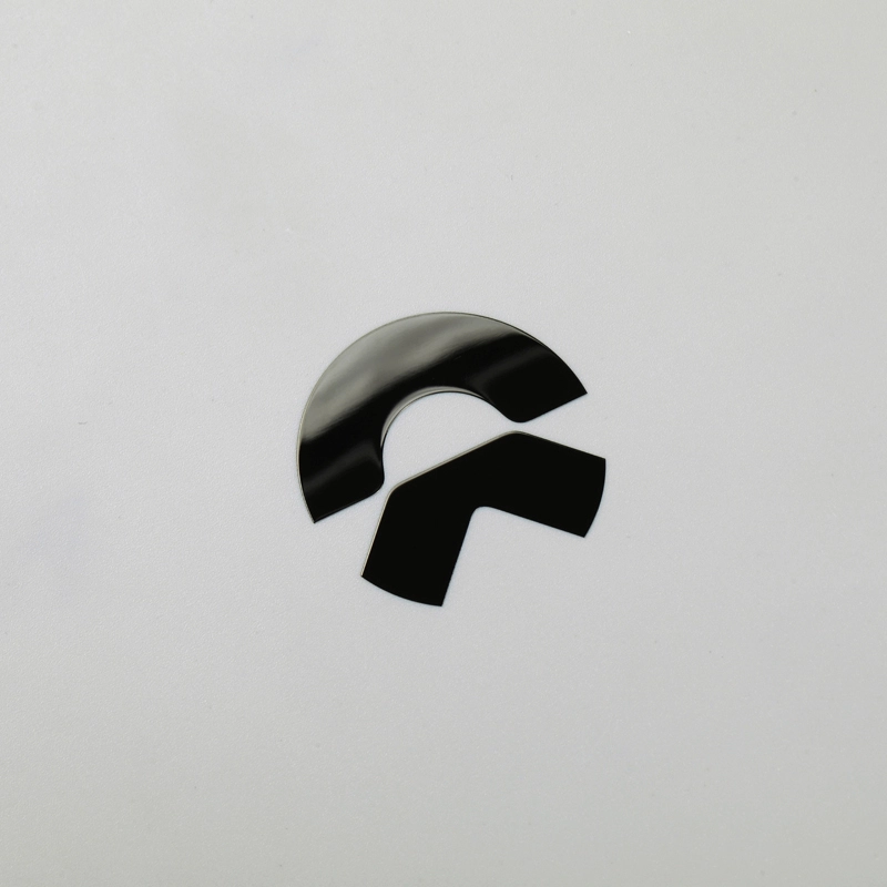 3D Nikkel Klistermærke Krom Sort Bilemblem Logo