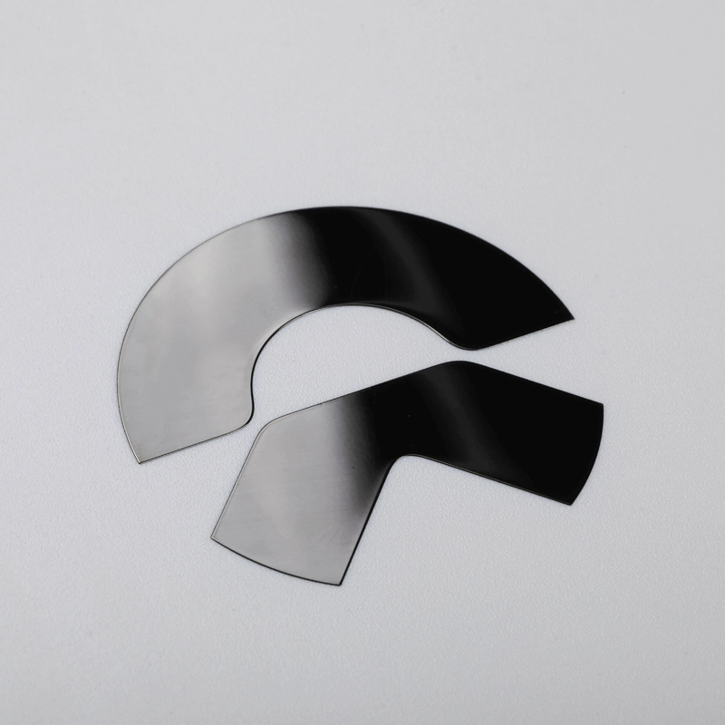 3D Nikkel Klistermærke Krom Sort Bilemblem Logo
