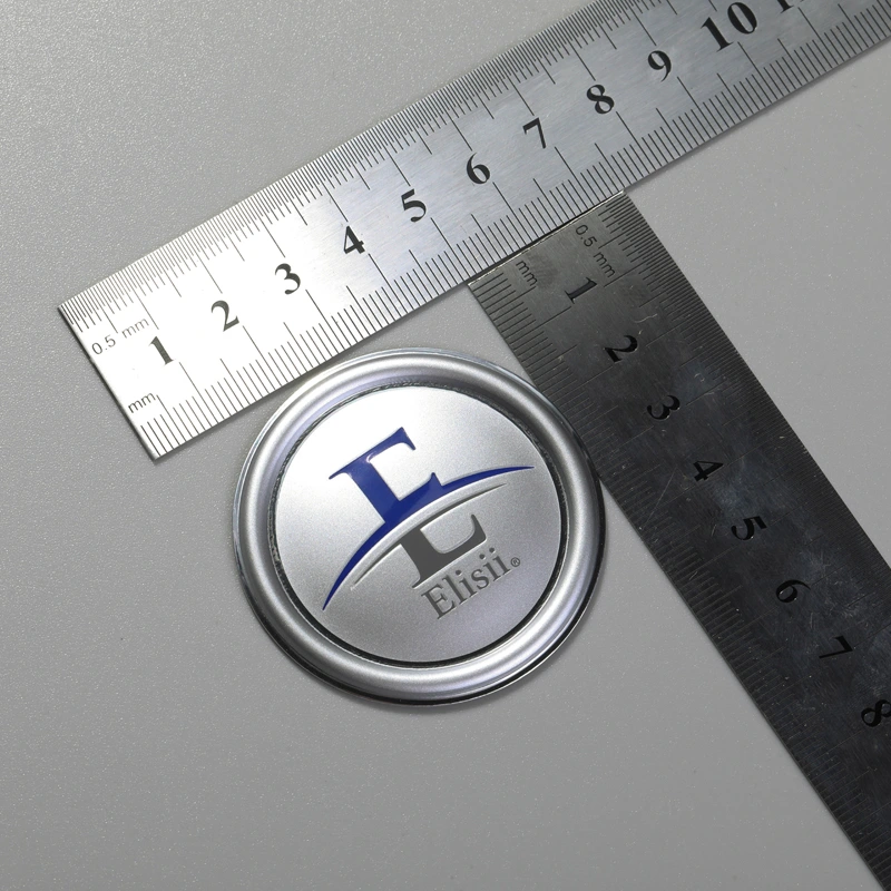 Aluminiumlabel Custom Logo 3d præget klistermærke