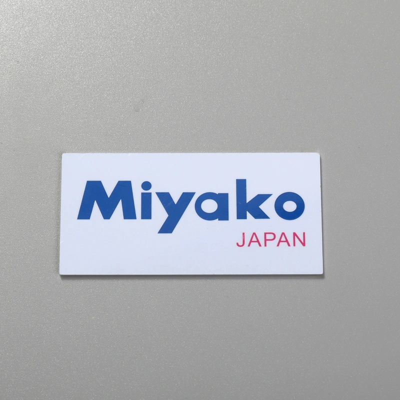 Miljøvenlig metallogo-mærkat præget aluminiumsetiket