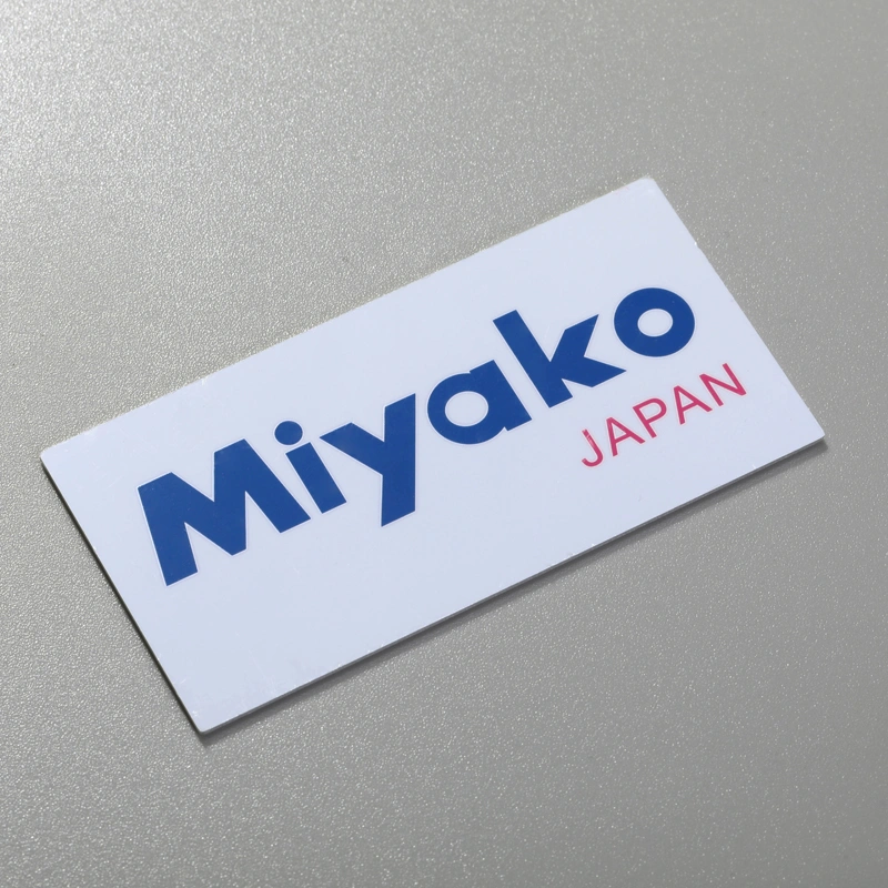 Miljøvenlig metallogo-mærkat præget aluminiumsetiket