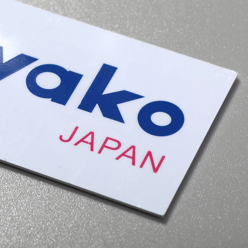 Miljøvenlig metallogo-mærkat præget aluminiumsetiket