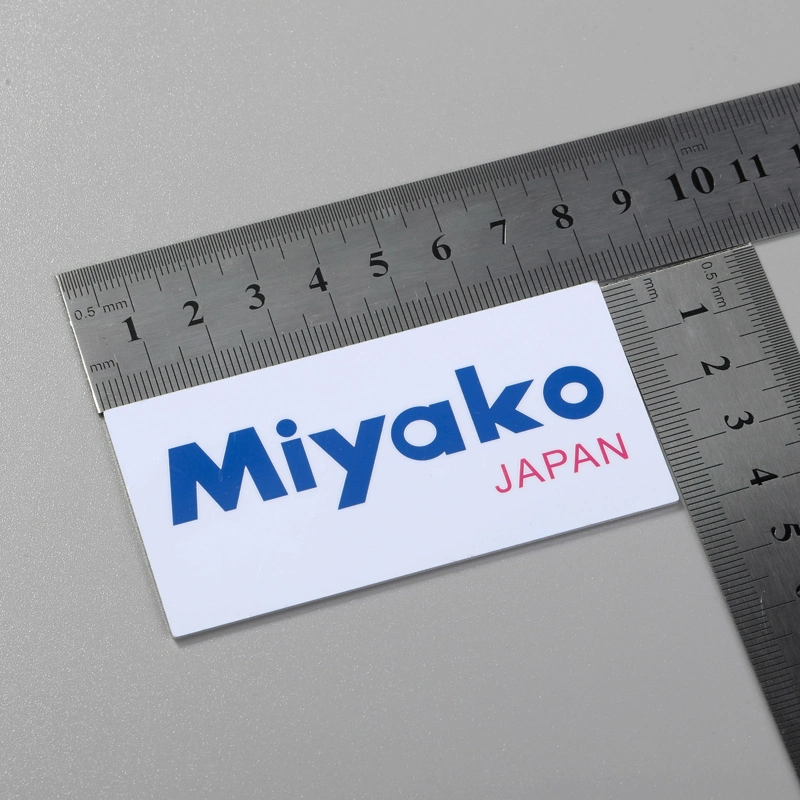 Miljøvenlig metallogo-mærkat præget aluminiumsetiket