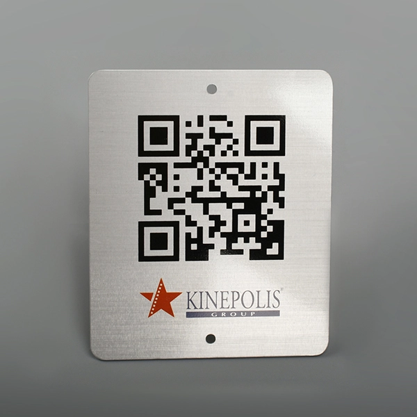 QR-kode aluminium label