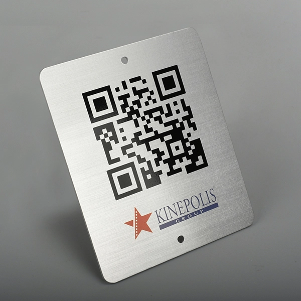 QR-kode aluminium label