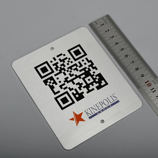 QR-kode aluminium label
