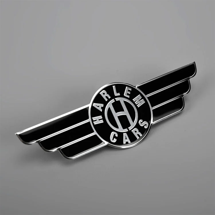 Rustfrit stål logo klistermærke