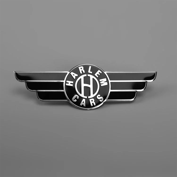 Rustfrit stål logo klistermærke