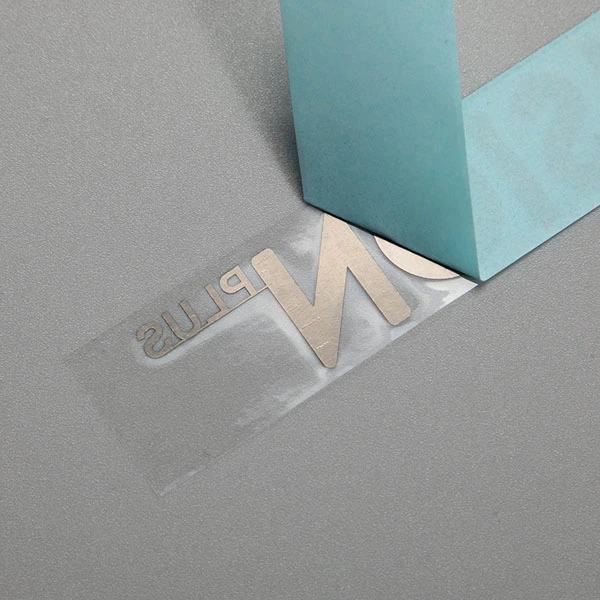 Overfør metallogo-klistermærke
